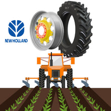 Încarcă imaginea în vizualizatorul Galerie, Set roti tehnologice (inguste) 320/85R34 cu 320/90R50 BKT - NEW HOLLAND T7.165