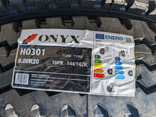 Încarcă imaginea în vizualizatorul Galerie, Anvelopa remorca 9.00R20 Onyx HO301 144/142K TT in SET (Camera de aer + Banda janta/Manson)