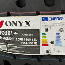 Încarcă imaginea în vizualizatorul Galerie, Anvelopa camion 315/80R22.5 Onyx HO301+ 156/152L TL
